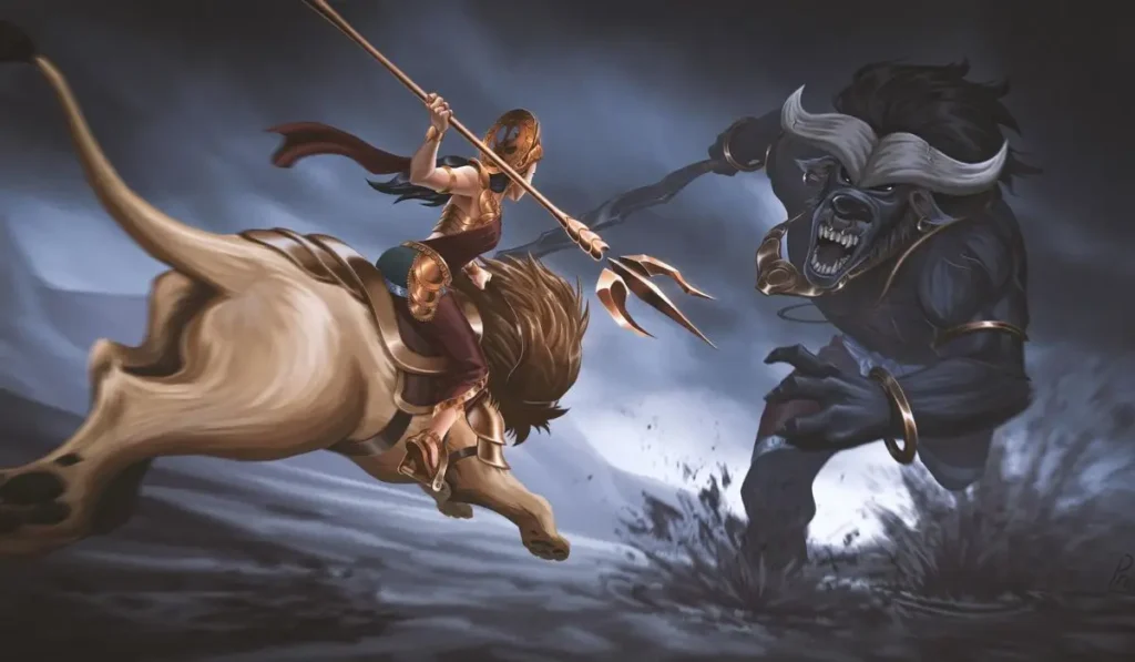 Battle with Mahishasura
