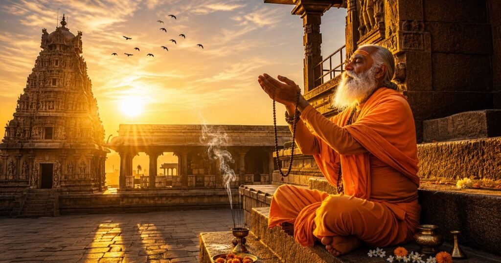 Chanting During Sunrise