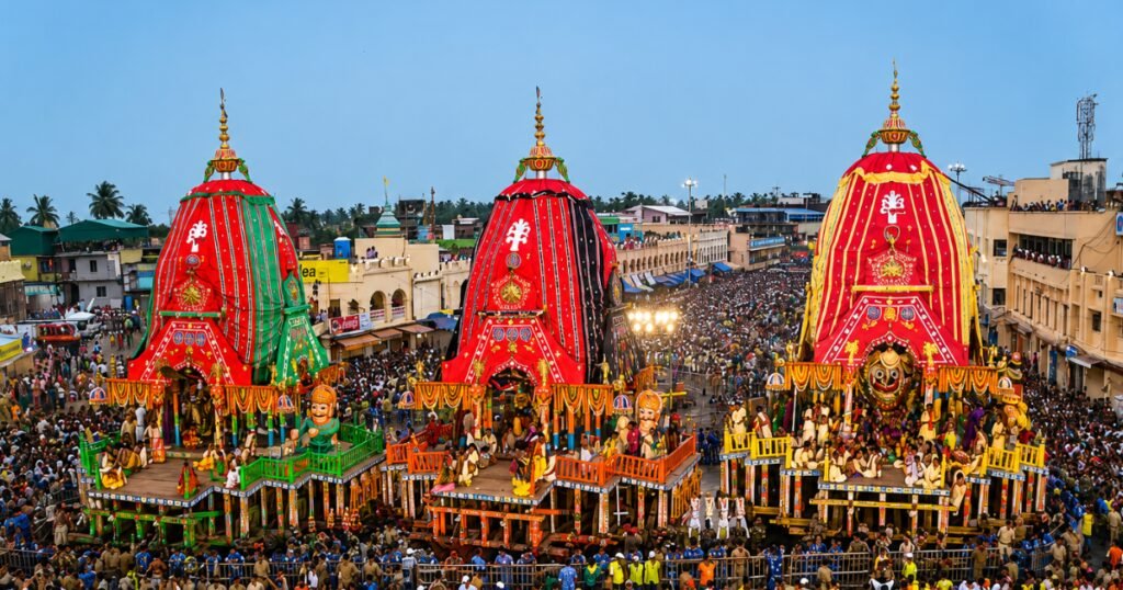 The Three Deities and Three Sacred Chariots