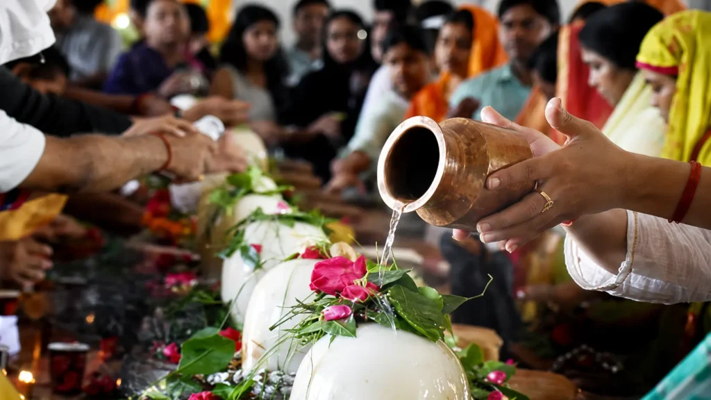 worshipping shiva
