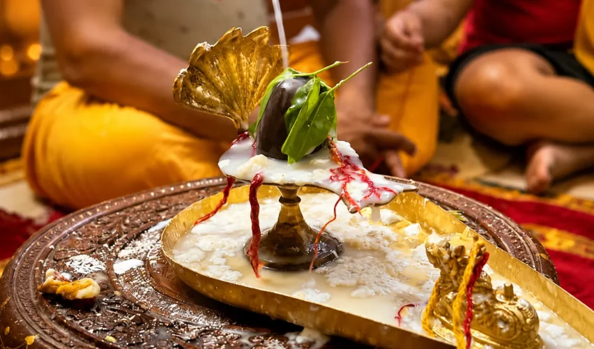 Rudrabhishek at home